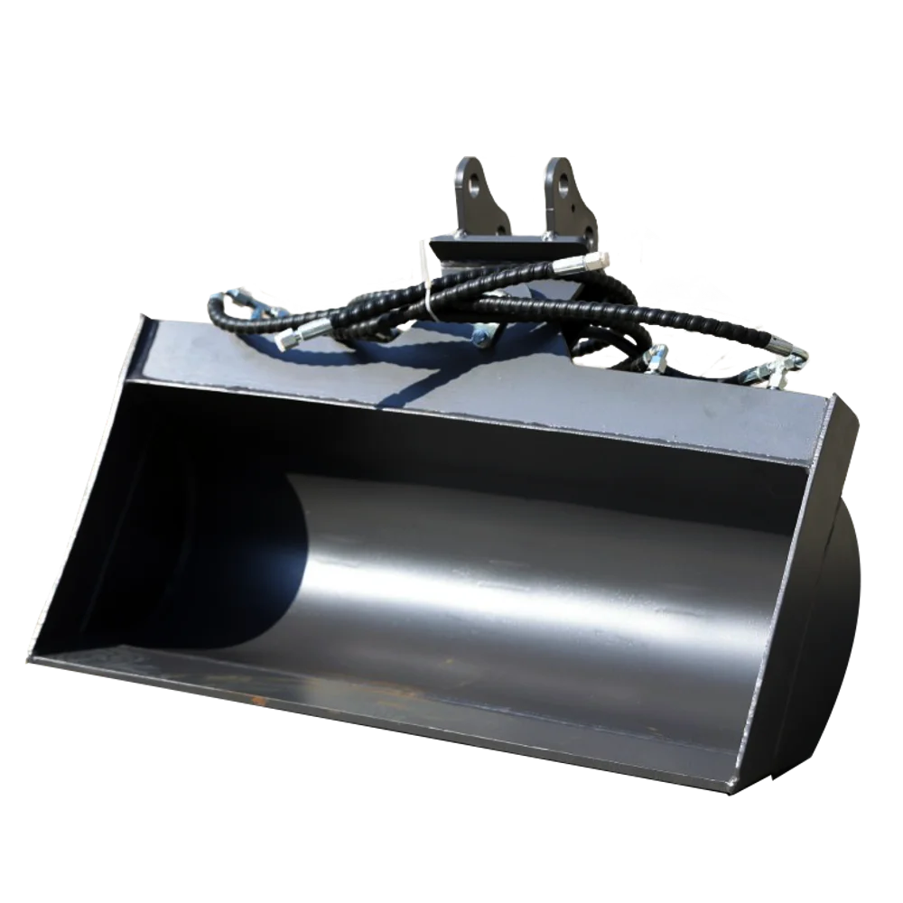 Hydraulisch schwenkbarer Grabenräumlöffel für Minibagger